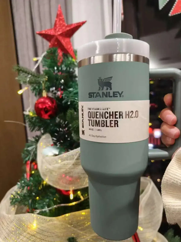 Stanley Quencher H2.0 FlowState Tumbler 40oz Insulated Thermal Coffee Cup Stainless Steel Travel Mug