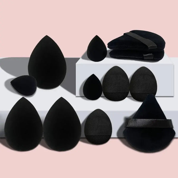 12-Piece Makeup Puff Set Small Medium and Large Beginner's Essential