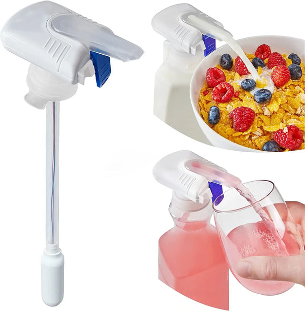 Automatic Drink Dispenser with Suction Straw Spill-Proof