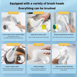 Handheld Spin Scrubber Electric Cleaning Brush Set